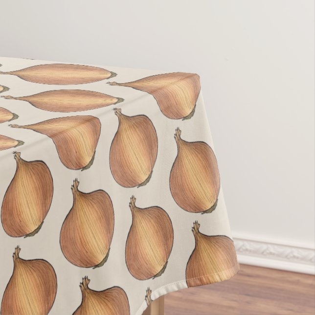 Yellow Onion Vegetable Garden Cooking Ingredients Tablecloth (In Situ)