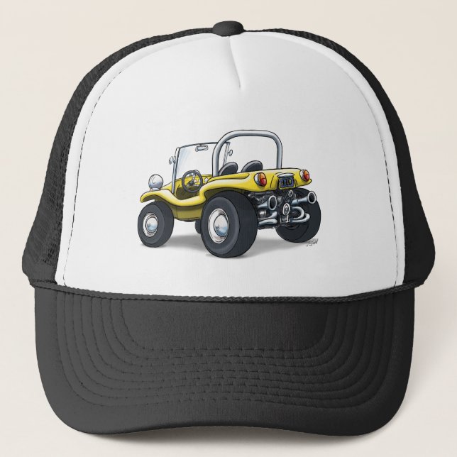 yellow open top buggy hat (Front)