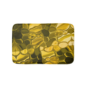 Yellow or gold colour pieces look like gold metal bath mat