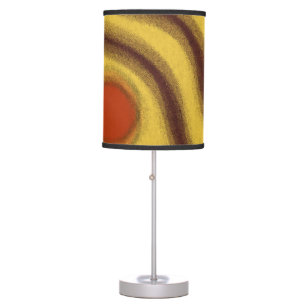 Yellow Orange And Brown Contemporary  Lamp