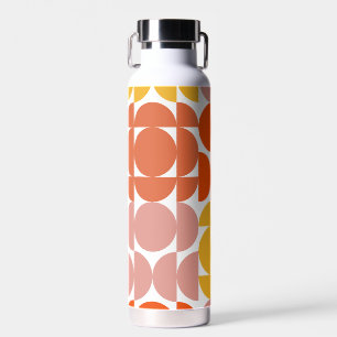 Yellow, Orange and Pink Mid-Century Style Water Bottle
