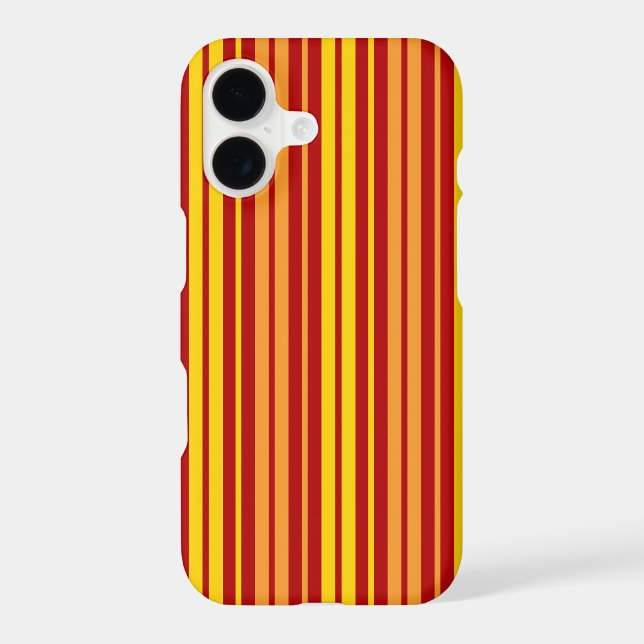 Yellow Orange and Red Vertical Stripes Pattern  (Back)