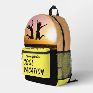 Yellow & orange Bag personalized, family vacation