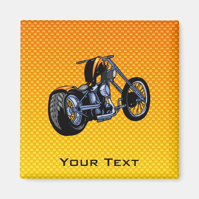 Yellow Orange Chopper Magnet (Front)
