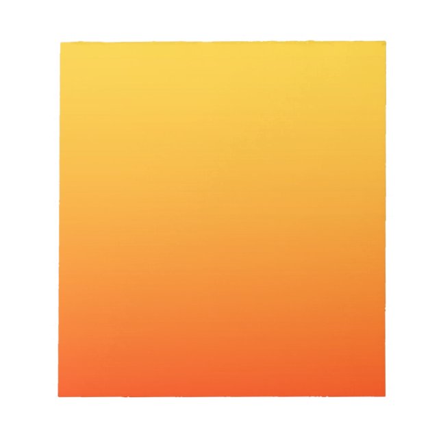 Yellow Orange Colour Notepad (Front)