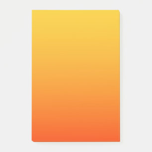 Yellow Orange Colour Post-it Notes
