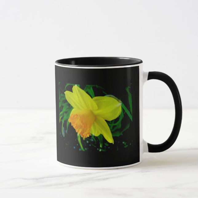 Yellow Orange Daffodil Mug (Right)
