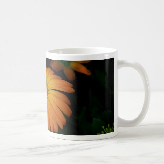 Yellow orange daisy flower coffee mug