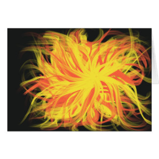 Yellow Orange Fire Star Christian Holy Spirit Art
