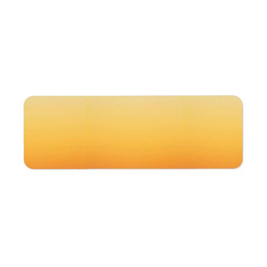 YELLOW ORANGE GRADIENT BACKGROUND TEMPLATE CUSTOMI RETURN ADDRESS LABEL