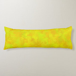 Yellow Orange Green Abstract Pattern Body Pillow