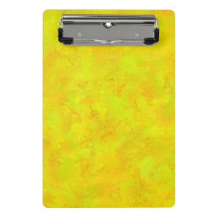 Yellow Orange Green Abstract Pattern Mini Clipboard