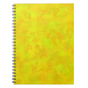 Yellow Orange Green Abstract Pattern Notebook