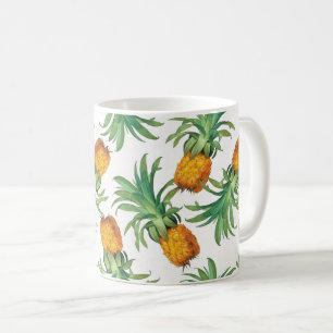 Yellow Orange Green Pineapple Pattern Coffee Mug