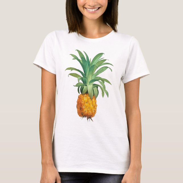 Yellow Orange Green Pineapple  T-Shirt (Front)
