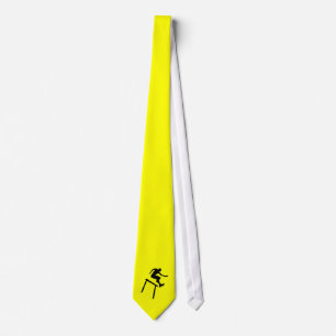Yellow Orange Hurdler Tie