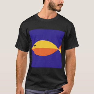 Yellow Orange Monochrome Fish T-Shirt