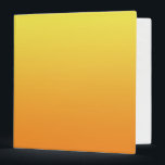 Yellow & Orange Ombre Binder<br><div class="desc">Yellow & Orange Ombre 3-Ring Binder With White Interior</div>