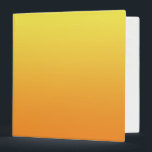 Yellow & Orange Ombre Binder<br><div class="desc">Yellow & Orange Ombre 3-Ring Binder With White Interior</div>