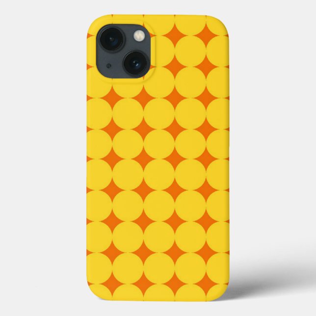 Yellow Orange Pattern Case-Mate iPhone Case (Back)