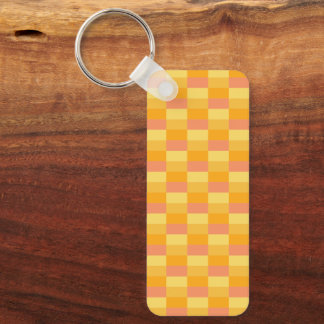 Yellow Orange Shades Color Blocks Keychain