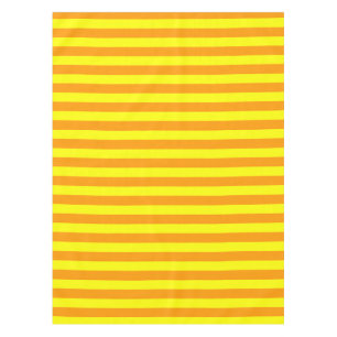 Yellow Orange Stripes Lines Tablecloth