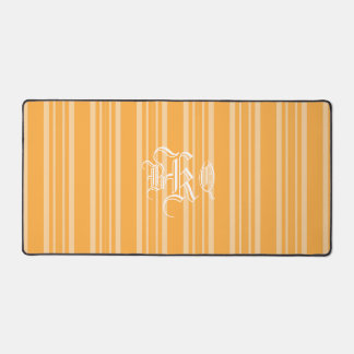 Yellow Orange Strips Blanc Monogramme