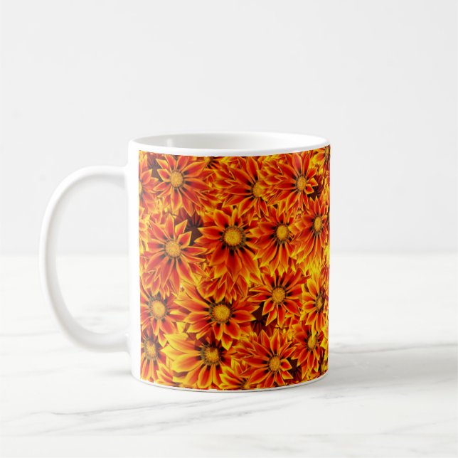 Yellow/Orange Sunflower Classic Mug (Left)