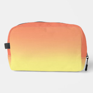 Yellow Orange sunset ombre Dopp Kit
