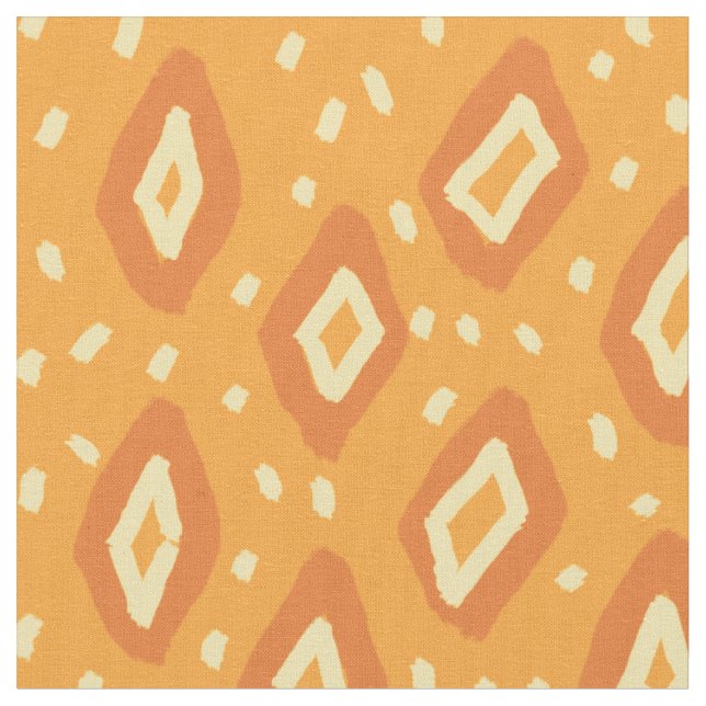 Yellow & Orange Throw Blanket Fabric (Close Up)