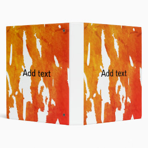 Yellow orange watercolor add text abstract paintin binder