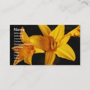 Yellow Orchid Business Card