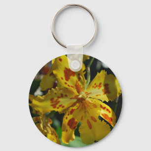 Yellow orchid from Vero Beach Keychain