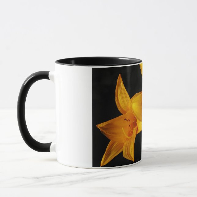Yellow Orchid Mug (Left)
