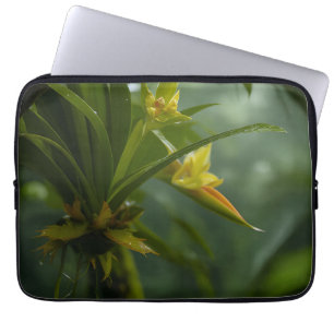 Yellow Orchid Rainforest Laptop Sleeve