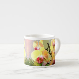 Yellow Orchids in the afternoon sun Espresso Cup