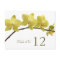 Yellow Orchids Table Number Card
