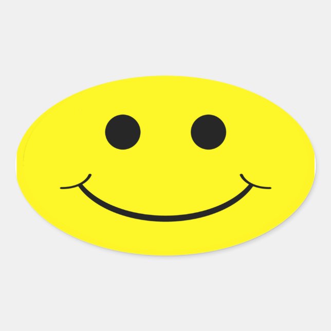 Yellow Oval Face Stickers (Front)