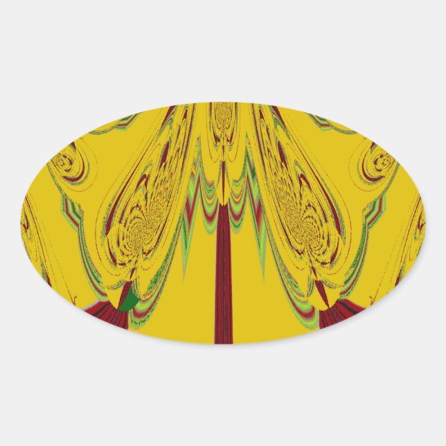 Yellow Oval Sticker (Front)
