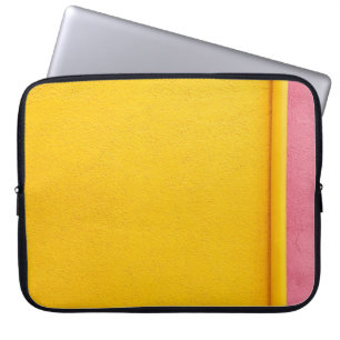 YELLOW PAINTED WALL - COLOURFUL INSPIRATION FOR A LAPTOP SLEEVE