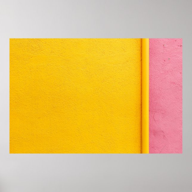 Yellow painted wall poster (Front)