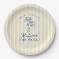 Yellow Palm Spring Pastel Beach Baby Shower