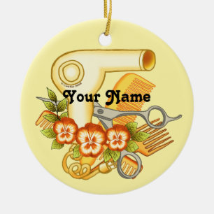 Yellow Pansy Beautician ornament