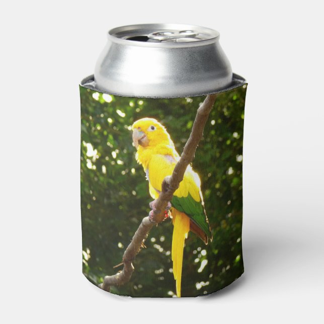 Yellow Parrot Can Cooler (Can Front)