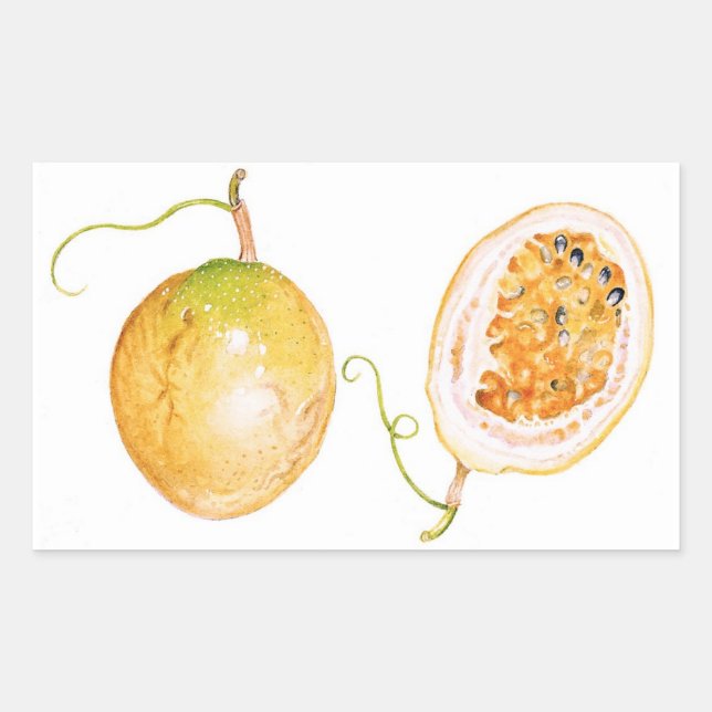 Yellow Passion Fruit Sticker (Front)