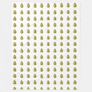 Yellow Pattern Fleece Blanket