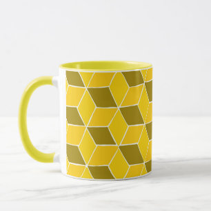 yellow pattern mug