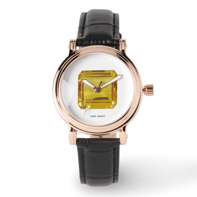 Yellow Pattern Watch (Front)