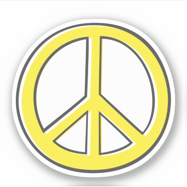Yellow peace symbol (Front)
