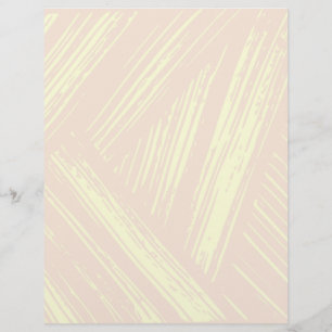Yellow & Peach Abstract Scrapbook Paper
